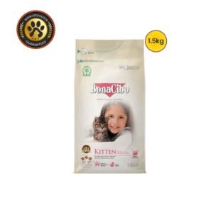 Bonacibo Kitten Food with Chicken Flavor Anchovy and Rice Growing Kittens