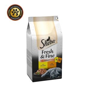 Sheba Fresh and Fine Chicken in Turkey Gravy