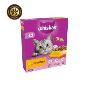 Whiskas 800G Dry Cat Food with Chicken for Adult Cats